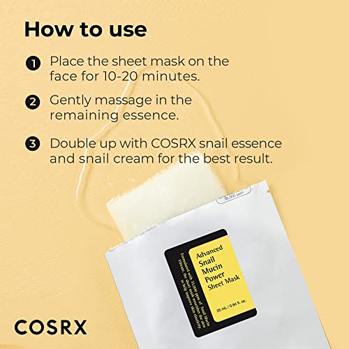 COSRX Snail Mucin Sheet Mask 10EA + Hydrogel Collagen Mask 3EA- Self Care, Stocking Stuffers, Travel Essentials, Gifts for Women, Face Masks for Dry Skin, Korean Skin Care