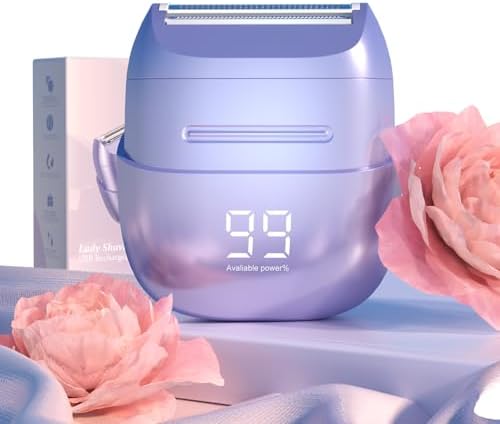 Electric Razors for Women, Womens Electric Leg Shaver Cordless Shaver for Women Painless Facial Hair Removal for Arms, Underarms, Bikini Trimmer, Portable & Safe, Wet & Dry Use Razor