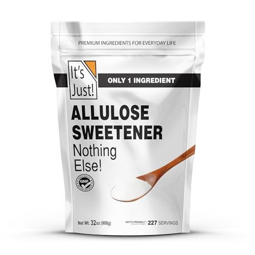 It's Just - Allulose, Sugar Substitute, Keto Friendly Sweetener, Non-Glycemic, Non-GMO (32oz)