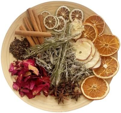 Simmering Potpourri, Simmer Pot Potpourri - Dried Orange Slices, Cinnamon, Cloves, Apple Slice, Rosemary, Apple Slice, Perfect Christmas House Warming Hostess Gift