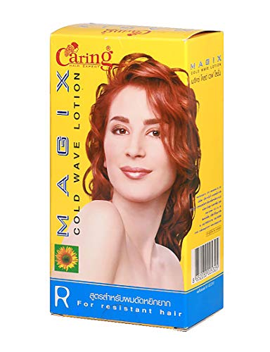 Caring Magic Cold Wave Lotion Formula R - Resistant Hair Perm Volumizing Natural Curls & Curly Permed Beautiful Texture Curling Wavy Hair Permanent Long Lasting