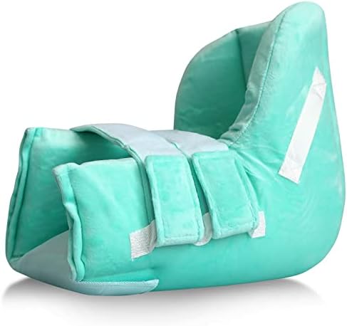 NYOrtho Heel Protectors For Pressure Sores - Soft Fabric Heel Protector - Heel Offloading Boot With Cooling Gel Pack - Ankle Pillow For Ulcers - Made in USA
