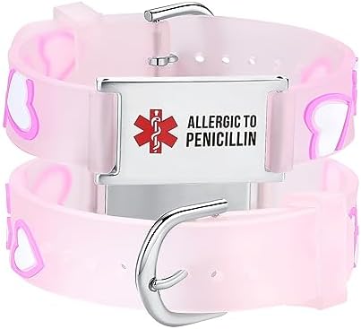 LinnaLove cartoon medical alert id bracelets Parents gift to Son, daughter, brother, sister