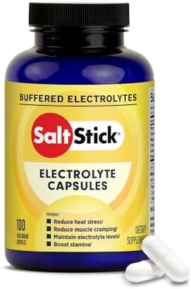 SaltStick Electrolyte Capsules with Vitamin D | Salt Pills with Electrolytes for Running, Endurance Sports Nutrition, Running Supplements | 100 Count Electrolyte Pills