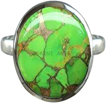 Solid 925 Sterling Silver Ring for Women & Men, Amethyst Ring Gemstone Unique Handcrafted Ring (US Size 5)