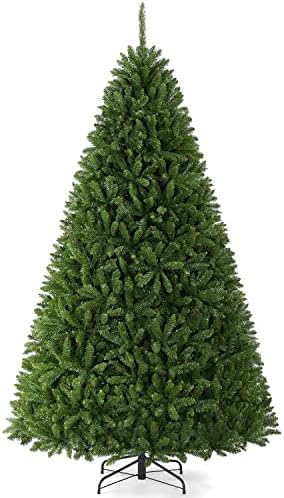 Yaheetech 7.5ft Premium Unlit Douglas Full Fir Christmas Tree with Foldable Stand Extra Thick Xmas Tree for Home Party Holiday Decoration with 2326 Branch Tips