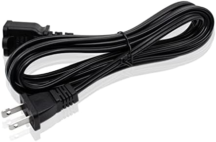 Black Extension Cord 10 Ft,2 Prong Extension Cords US Flat and Thin Male/Female Power Cable, UL Listed Perfect for Home Appliances, Office or Christmas Lights