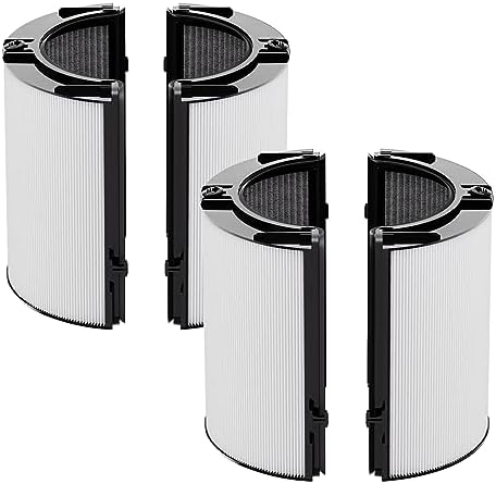 Leemone True HEPA+Carbon Filter 2-Pack Replacement for Dyson PH01 PH02 PH03 HP06 TP06 HP07 TP07 HP09 TP09 HP10 TP10 360° Combi Glass Purifying Fans, Compatible with Dyson Pure Cool Hot Air Puri-fier