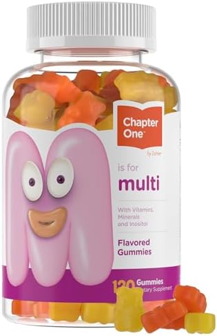 Zahler - Chapter One Kids Multivitamin Gummy with 13 Vitamins & Nutrients (120 Flavored Gummies) - Certified Kosher Kids Vitamins Including Vitamin C, D3, Zinc & More - Delicious Multivitamin Gummies