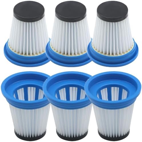 6 Pcs 520280 HEPA Replacement Filter for Kenmore Stratus 24V 2-In-1 Cordless Stick Vac DS1030 and fit for Kenmore 16V Cordless Lightweight Vacuum DS1020, Reusable & Washable Vacuum Filters Replacement