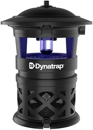 DynaTrap DT1130SR 1/2 Acre Mosquito & Flying Insect Outdoor Trap and Killer – Kills Mosquitoes, Flies, Wasps, Gnats, & Other Flying Insects - Bug Zapper Alternative - Black