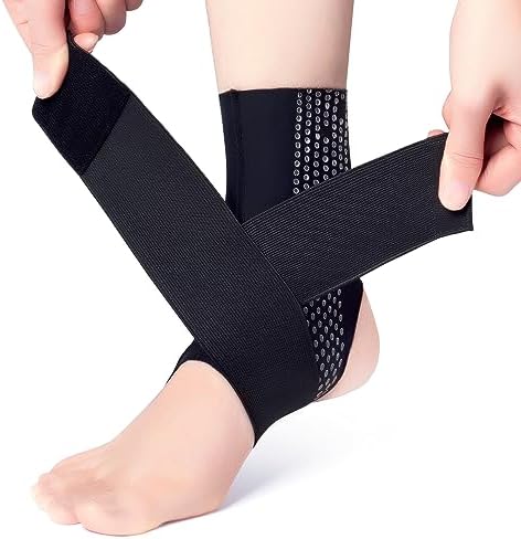 Galvaran Ankle Brace, Adjustable Breathable Compression Ankle Support，for Men and Women with Sprained Ankles, Ankle Wrap Stabilizing Ligaments, Plantar Fasciitis Relief