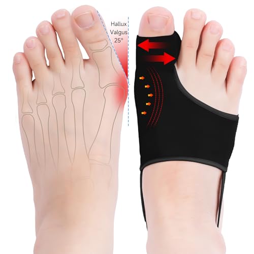 2PCS Bunion Corrector for Women & Men Big Toe, Big Toe Separators-Bunion Splint-Bunion Pads-Hammer Toes Straightener-Toes Spacers Pain Relief, Comfortable & Breathable for Day/Night