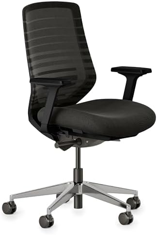 Branch Ergonomic Chair - A Versatile Desk Chair with Adjustable Lumbar Support, Breathable Mesh Backrest, and Smooth Wheels - Experience Optimal Comfort and Support - All Black