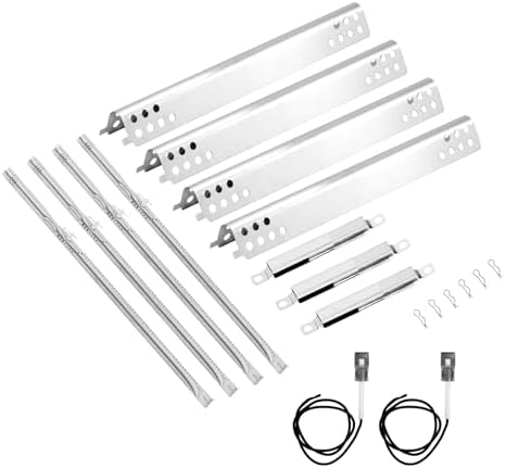 463342119 Grill Replacement Parts for Charbroil Performance 4 Burner 463342119, 463332718, 463347017, 463342118 , 463376217, 463376018P2, G470-5200-W1 Burner Tube, G470-0004-W1A Heat Plate, Crossover