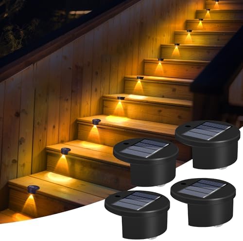 4 Pack Warm White Single Solar Above Ground Pool Lights, Pool Night Lights, Above Ground Swimming Pool Accessories