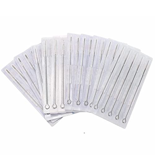 Tattoo Needles Set,DOWEI 100PCS Disposable Mix Tattoo Needles Size Round Liner 3RL 5RL 7RL 9RL Round Shader 3RS 5RS 7RS 9RS,5M1 7M1 for Tattoo Machine Kits