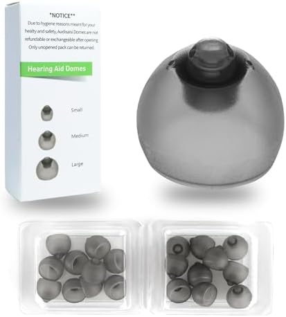 Phonak Vented 4.0 Hearing Aid Domes Ideal for Mild Hearing Loss Compatible Comfortable Silicone for Large Ear Sizes Large Size 11mm0.43inch(20pcs)