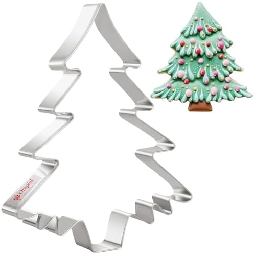 Large 5'' Christmas Tree cookie cutter,Stainless Steel Biscuit Cutters For Baking