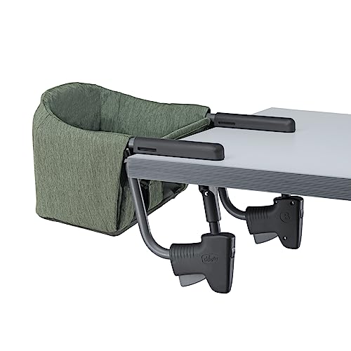 Chicco FastLock Hook-On High Chair, Portable High Chair for Babies and Toddlers, Sets up in Seconds | Moss/Green