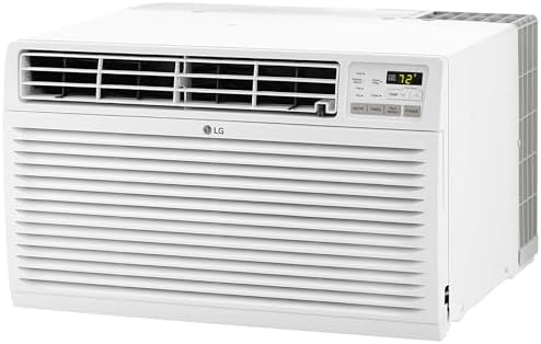 LG 14,000 BTU Through the Wall Air Conditioner, 230/208V, Cools 700 Sq.Ft. for Bedroom, Living Room, Apartment, Electronic Control with Remote, White