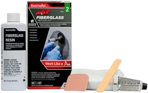 Bondo Fiberglass Resin Repair Kit, 00420, 0.45 Pint