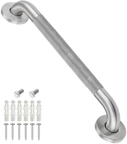 20 Inch Shower Grab Bar, Anti Slip Grab Bar for Bathtubs Showers Toilet, Safety Stainless Steel Shower Handles Hand Rail for Senior, Elderly, Handicap, Pregnant, Children