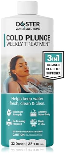 3in1 Weekly Cold Plunge Water Treatment - Cleaner, Clarifier, and Softener for Cold Plunge and Ice Bath - Water Stabilizer for Fresh, Crystal Clear Water - Made in USA (32oz)