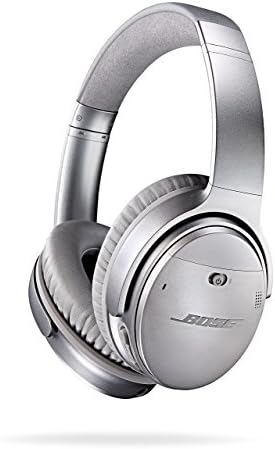 Bose QuietComfort 35 (Series I) Wireless Noise Cancelling Headphones - Silver (Renewed)
