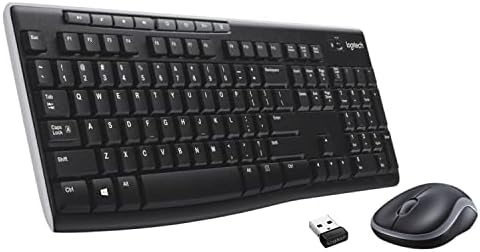 Logitech MK270 Wireless Keyboard and Mouse Combo - Keyboard and Mouse Included, 2.4GHz Dropout-Free Connection, Long Battery Life (Renewed)
