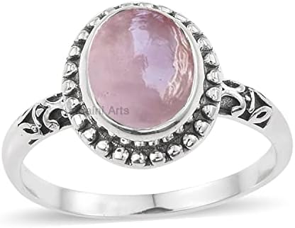 925 Sterling Silver Ring for Womens, Oval Gemstone Unique Handcrafted Ring