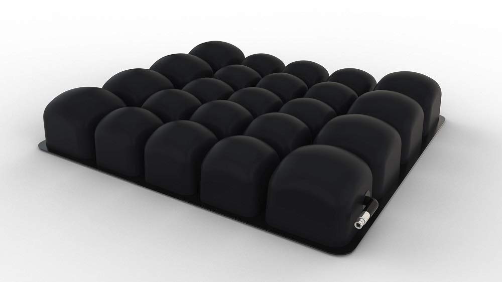 ROHO MOSAIC Cushion, Heavy Duty, Inflatable Seat Cushion for Office Chair, Wheelchair, Cars, Home Living, & Back Pain Support, Adjustable Cushion with Stretchable Cover & Non-Skid Bottom, 18" x 16"
