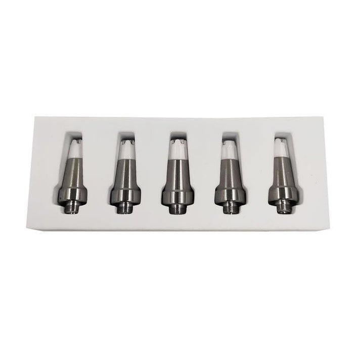 5 pcs/Box of hippocampal Replacement Tips II/1.2 510 Universal Thread Hippocampus Replacement Tips, Silver