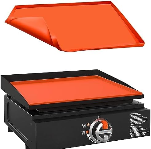 17" Silicone Griddle Mat for Blackstone 17 Inch Grill, Heavy Duty Food Grade Silicone Griddle Cover, Protect Your Grill from Dirt & Rust All Year Round