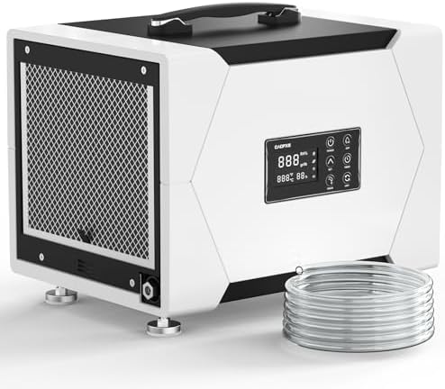 CADPXS Crawl Space Dehumidifier with Pump and Drain Hose, 80 Pint Crawlspace Dehumidifier for Commercial, Basement, Water Damage Use, Auto Defrost, Memory Start, cETL Certified, Up to 1000 Sq Ft