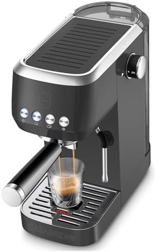 CASABREWS 3700 Essential Espresso Machine 20 Bar, Professional Espresso Coffee Machine with Steam Milk Frother, Coffee Maker Cappuccino Latte Machine with 43.9oz Removable Water Tank, Black