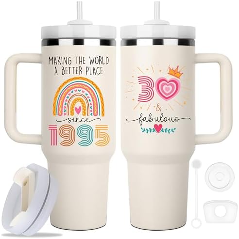 1995 Birthday Gifts For 30 Years Old Woman, 1995 Birthday Tumbler 40oz, Bday Gift For 30 Year Old Women, 30 Fabulous Gift For Women, Turning 30 Gifts For Women, 30th Birthday Gifts For Woman