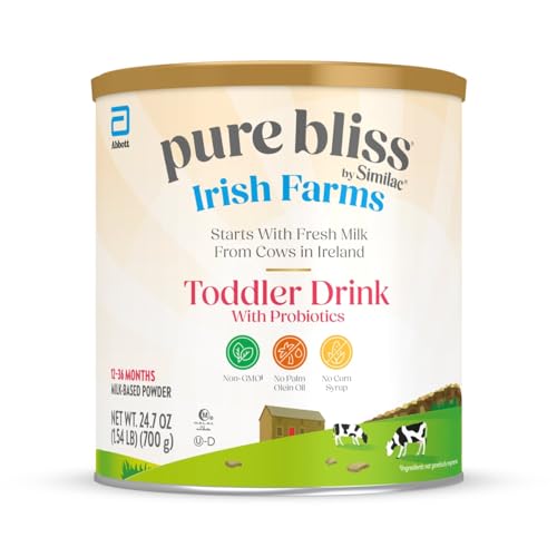 Pure Bliss Irish Farms Toddler Drink 12-36 months Easy to Digest European-Made Non-GMO 24.7-oz Powder Can (Pack of 1)