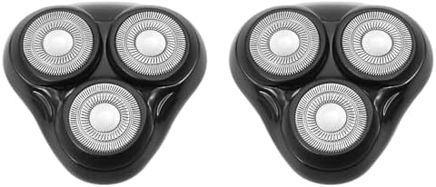 2PACK（Black） Universal Rotary Replacement Shaver Head,Compatible with Remington Shaver Series,for R3,R4,R5,R6,R7,R8,SP-3141 and SP-5161 Foils/Blades