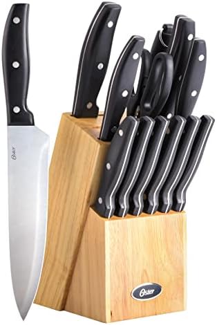 Oster Granger 14 Piece Stainless Steel Cutlery Set W/Wood Block