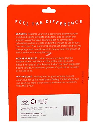 Clean Logic Exfoliating Body Scrubber Round Dual Texture