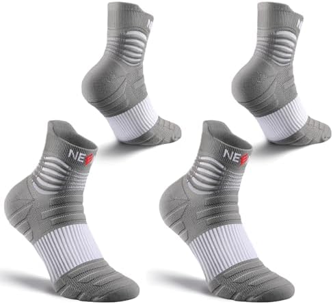 NEENCA Medical Compression Socks for Women & Men Circulation—2 Pairs, Ankle Compression Stockings for Pain Relief, Plantar Fasciitis, Swelling, Running, Nurses, Travel, Pregnancy, Flying. 20-30 mmHg