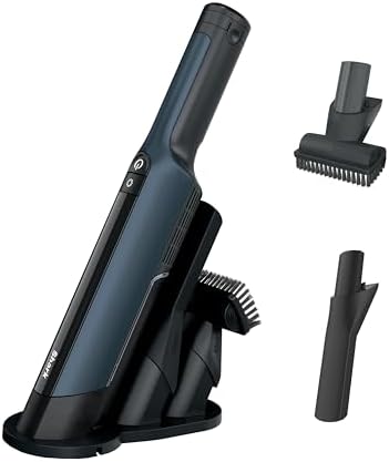 Shark WV410BL WANDVAC Cordless Hand Vacuum, Ultra-Lightweight & Portable with Powerful Suction & Tools for Pets, Designed for Car & Home, Dark Blue