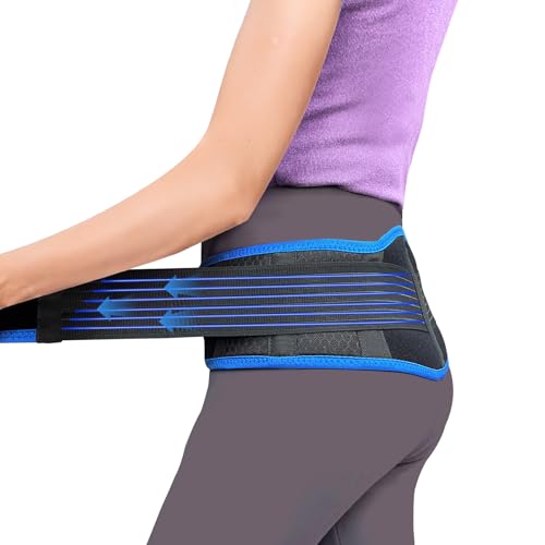 Sacroiliac SI Joint Hip Belt With 360°Anti-slip strips for Men and Women Adjustable Pelvic Support and Lower Back Brace Belt for Sciatica,Pelvis,Lumbar & Nerve Pain Si Joint(Universal)