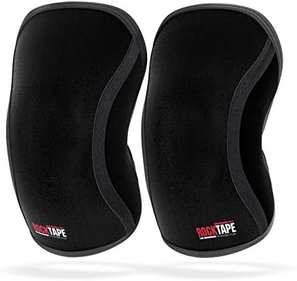 Rocktape Assassins Knee Compression Sleeves, Knee Brace for Weightlifting, Cross Training & Working Out - Reduce Strain & Swelling (2 Sleeves)