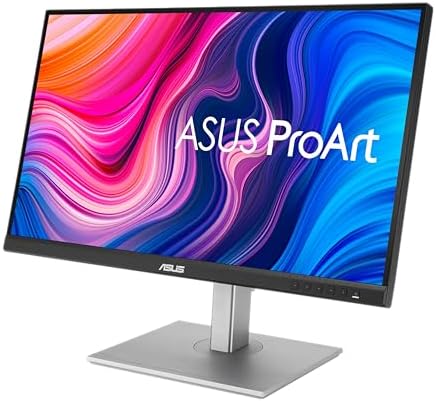 ASUS ProArt Display 27" Monitor - WQHD (2560 x 1440), IPS, 100% sRGB, 100% Rec. 709, ΔE < 2, Calman Verified, USB Hub, USB-C, Daisy-chaining, HDMI, Compatible With Laptop & Mac Monitor - PA278CV