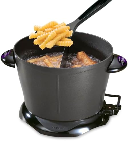 Presto 05450 DualDaddy Electric Deep Fryer, Black