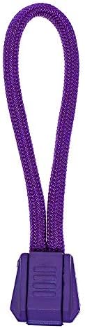 Paracord Planet Zipper Pulls Available in Various Color Combinations – Choose from 5, 10 and 20 Pack Sizes (Acid Purple/Purple, 20 Pack)