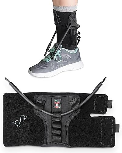 Core Products FootFlexor Foot Drop Brace - Soft Ankle Foot Orthosis (AFO) for Walking Support - Drop Foot Brace for Men & Women, XSmall/Small