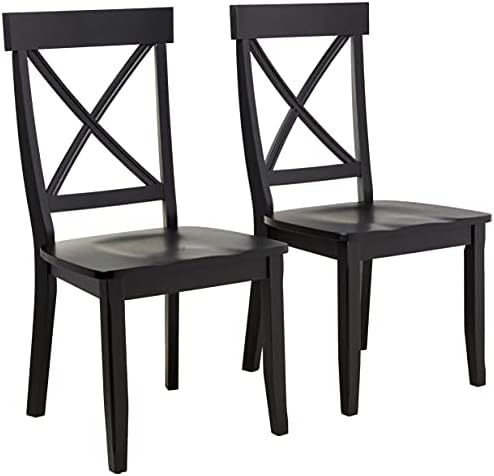 Homestyles Blair Black Dining Chairs, Set of 2